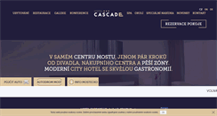 Desktop Screenshot of hotel-cascade.cz